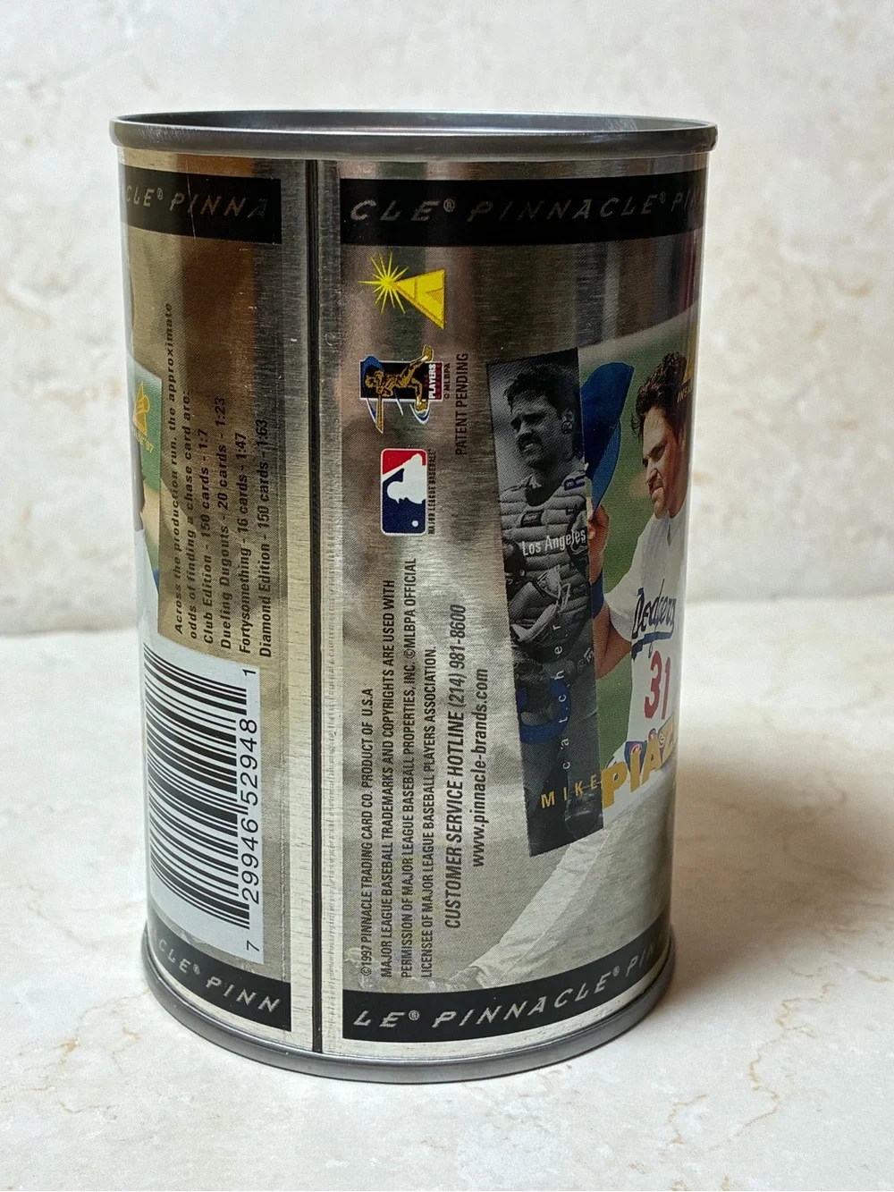 Sealed Pinnacle Inside 1997 Baseball Card Can - Mike Piazza
